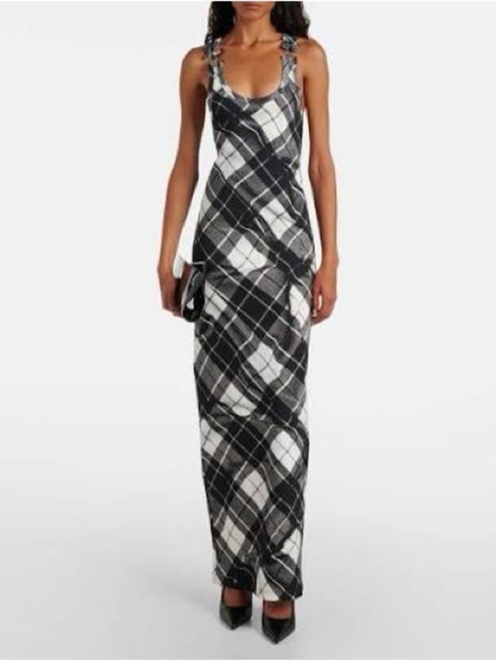 Jean Paul Gaultier Black and White Ribbed Top